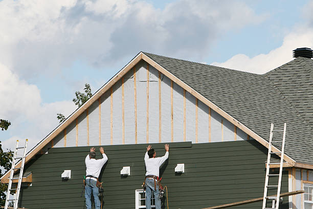 Professional Siding Replacement technician working in Ruffs Dale, PA